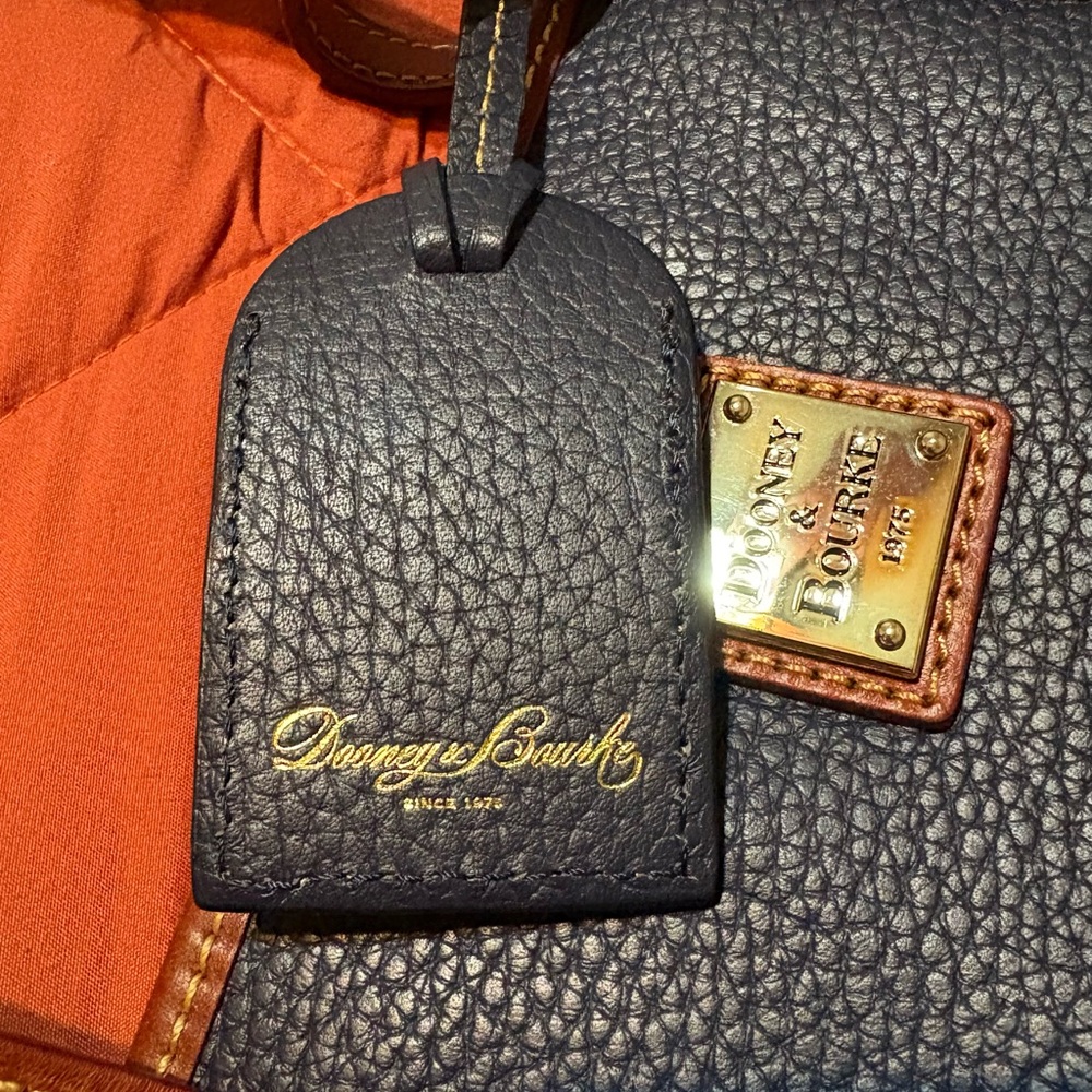 Dooney & Bourke Pebble Grain Leather Charleston Shopper - Midnight Blue - Picture 4 of 13